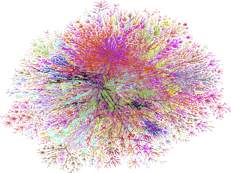 Internet Splat Map, album di jurvetson/flickr