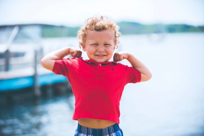 Bambino sano e felice