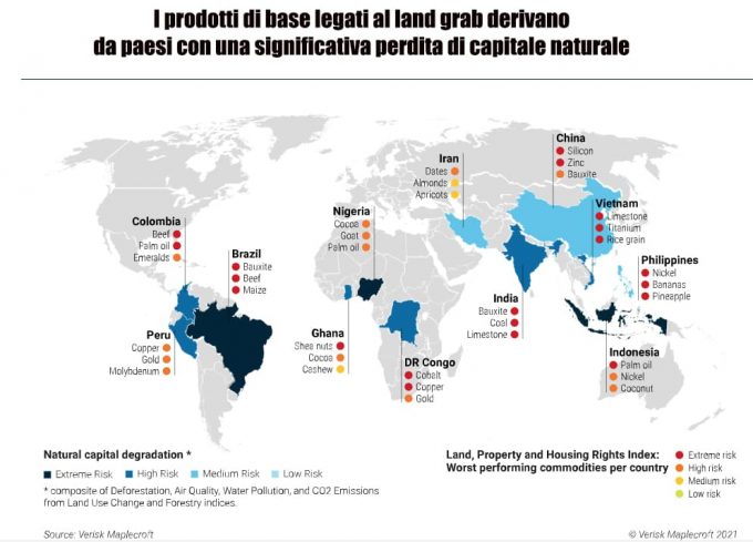 I paesi più colpiti dal land grabbing