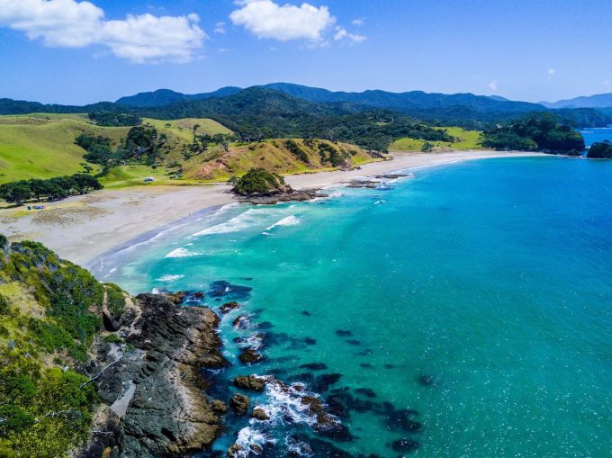 Spiaggia in Nuova Zelanda