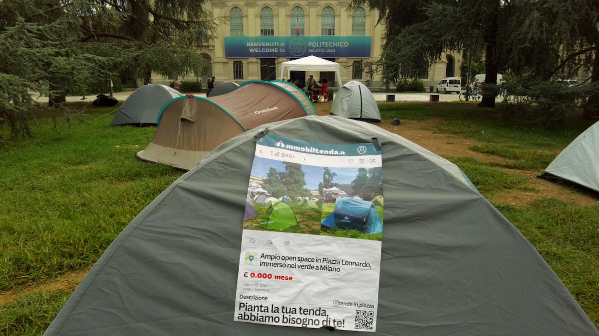 Proteste per gli affitti a Milano