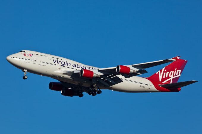 Volo aereo virgin atlantic