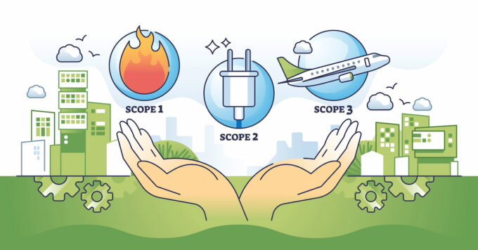 Illustrazione su emissioni scope 1, 2 e 3